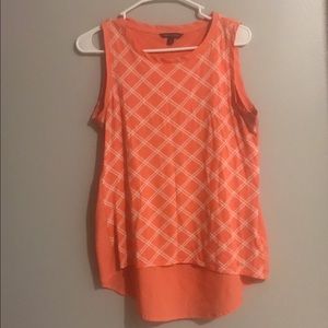 Peach Tommy Hilfiger Sleeveless Blouse